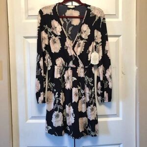 NWT - Altar’d State Navy Floral Dress